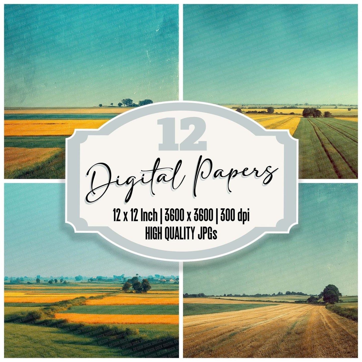 Field Horizon Glare Digital Paper Pack (DDD001701)