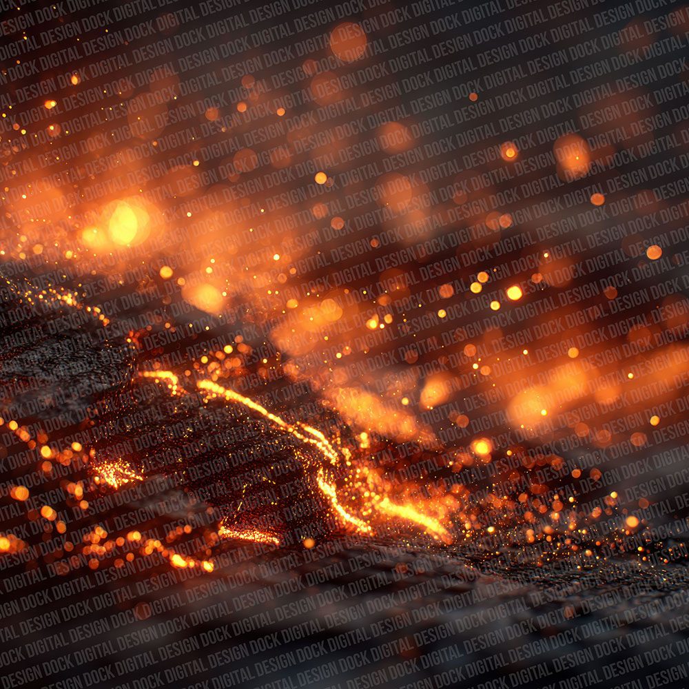 Fire Inferno Embers Flying Digital Paper Pack (DDD001709)