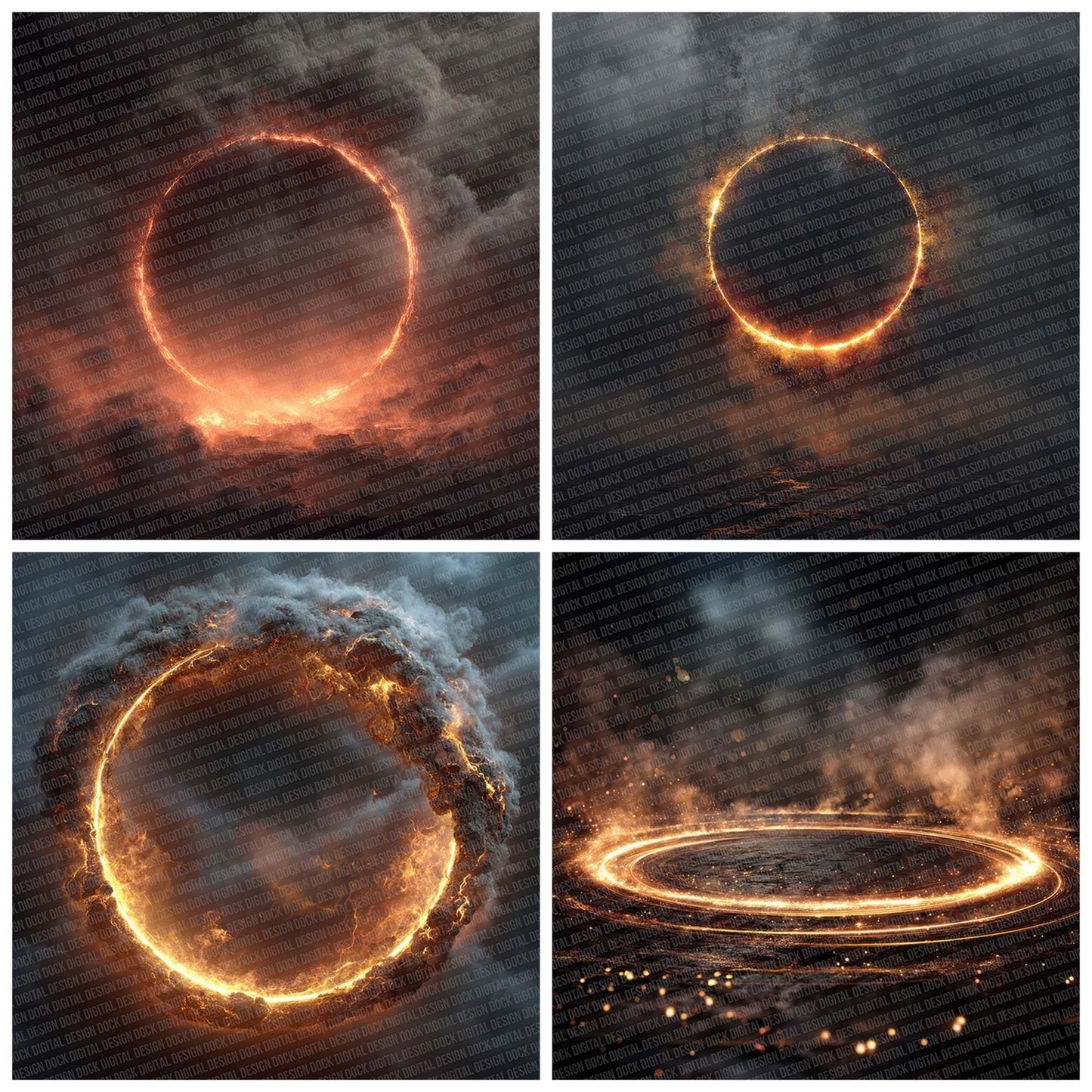 Fire Ring Fade Digital Paper Pack (DDD001710)