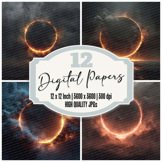 Fire Ring Fade Digital Paper Pack (DDD001710)