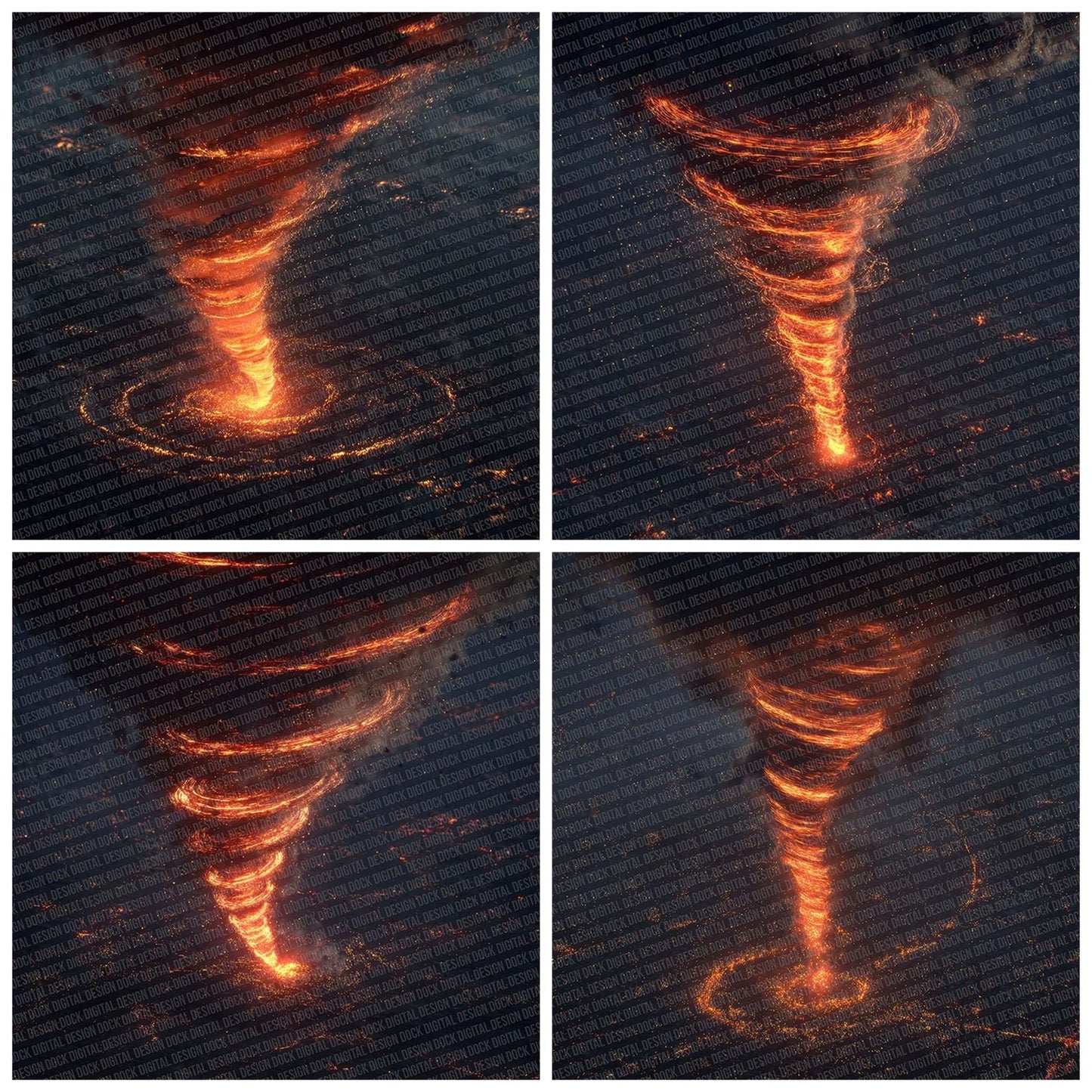 Fire Tornado Digital Paper Pack (DDD001711)