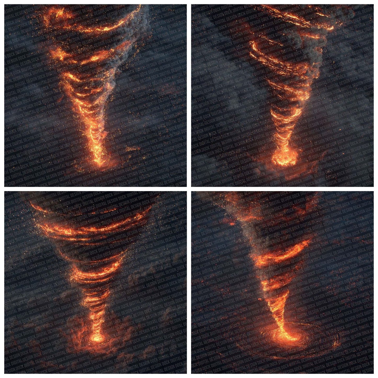 Fire Tornado Digital Paper Pack (DDD001711)