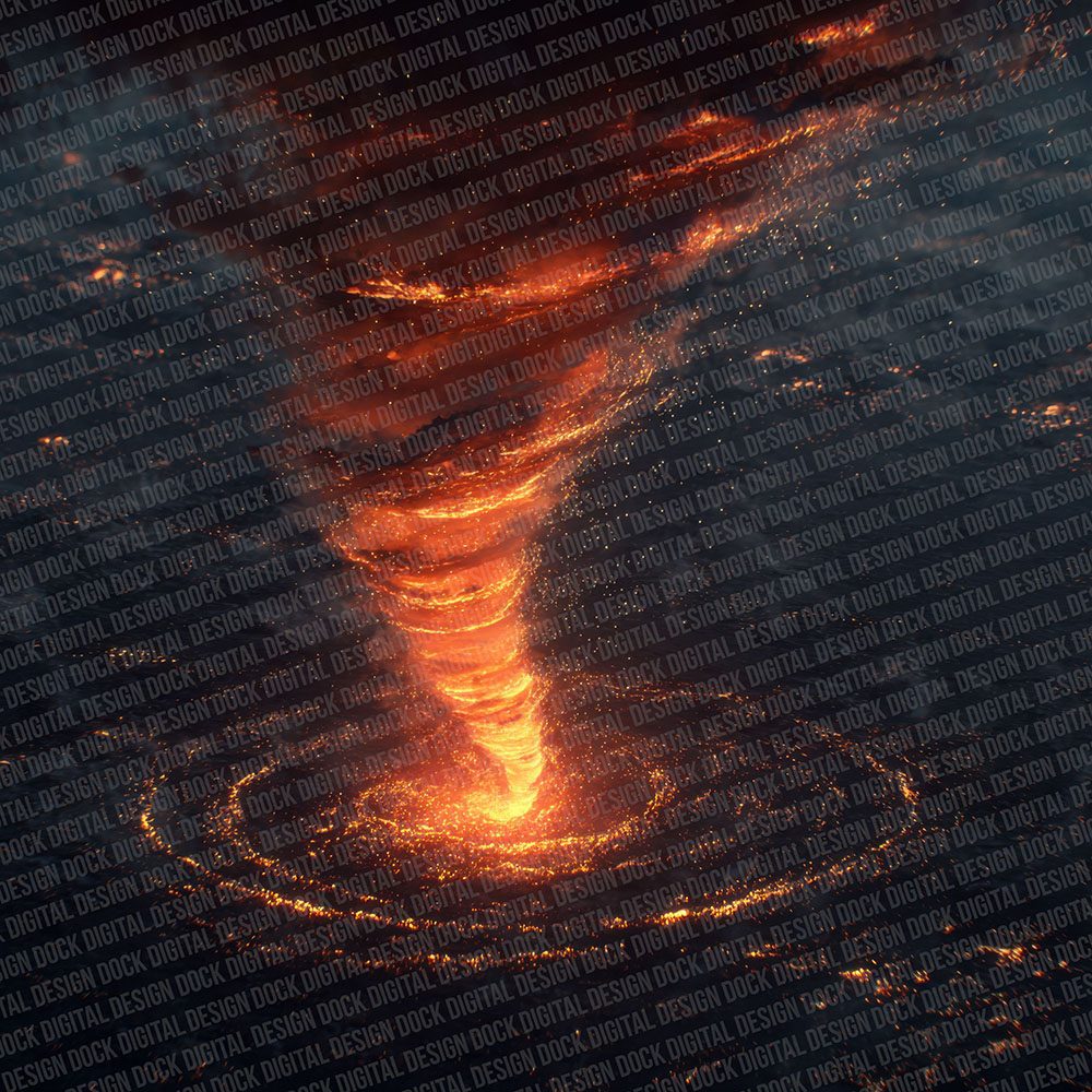 Fire Tornado Digital Paper Pack (DDD001711)