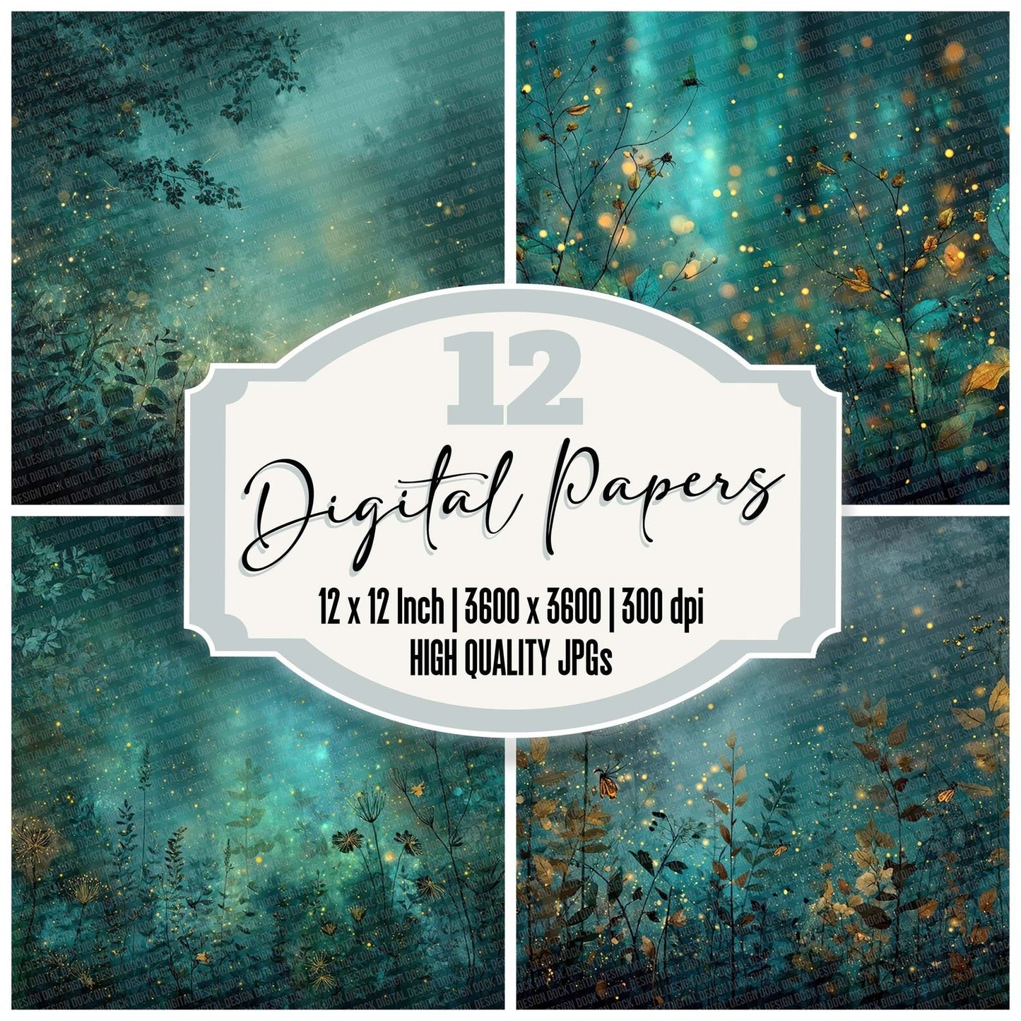 Firefly Forest Digital Paper Pack (DDD001712)