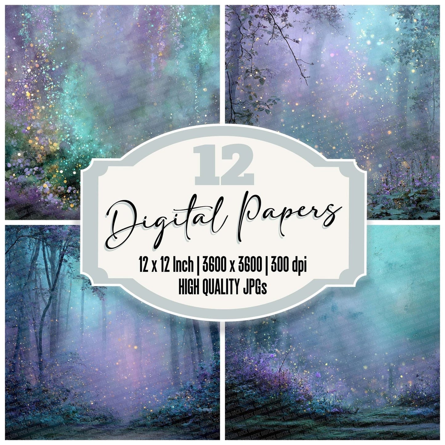 Firefly Forest Light Digital Paper Pack (DDD001713)