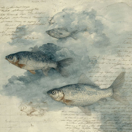 Fish Study Notes Wash Digital Paper Pack (DDD001717)