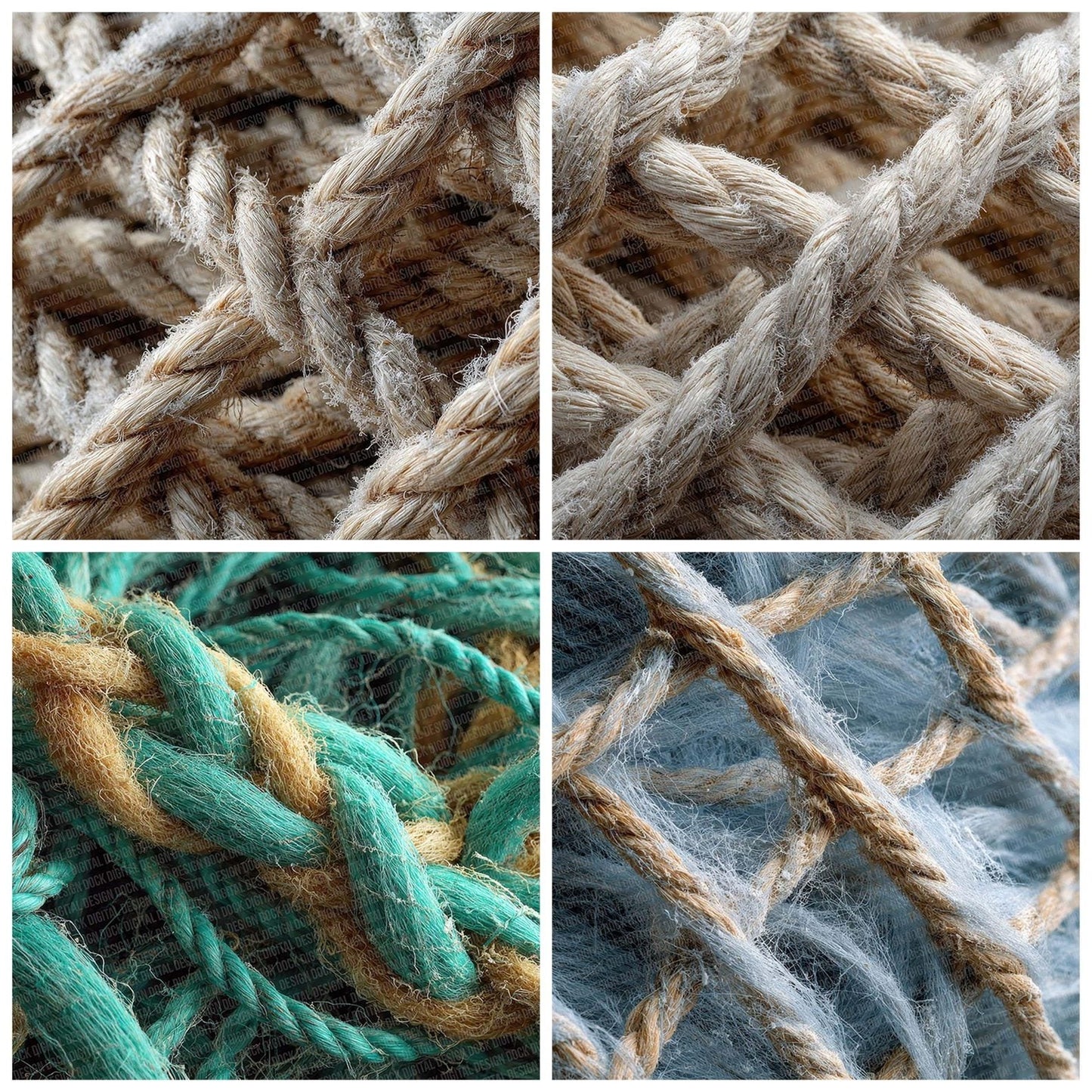 Fishing Net Texture Digital Paper Pack (DDD001718)