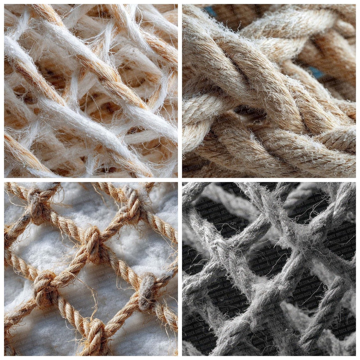 Fishing Net Texture Digital Paper Pack (DDD001718)