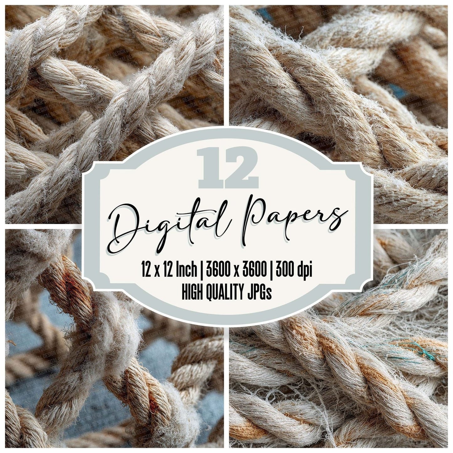 Fishing Net Texture Digital Paper Pack (DDD001718)