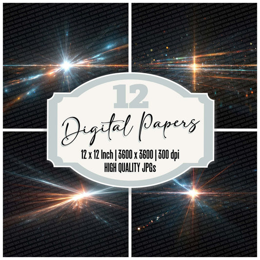 Flash Drag Glare Digital Paper Pack (DDD001726)