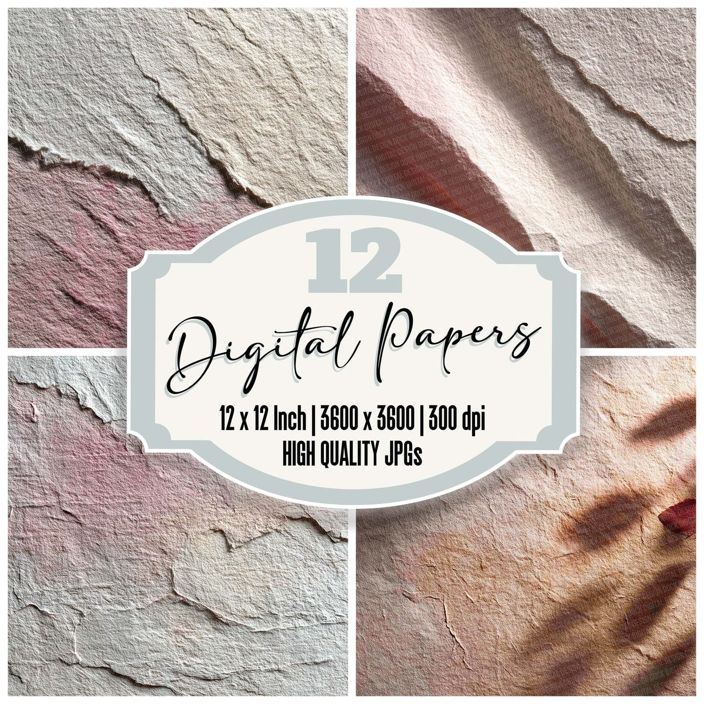 Folded Love Paper Digital Paper Pack (DDD001751)