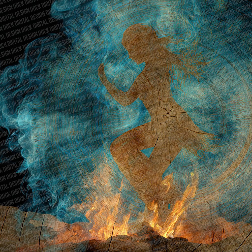 Folk Flame Vision Digital Paper Pack (DDD001756)