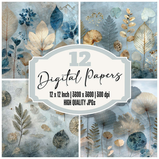 Fossil Moonlight Digital Paper Pack (DDD001788)