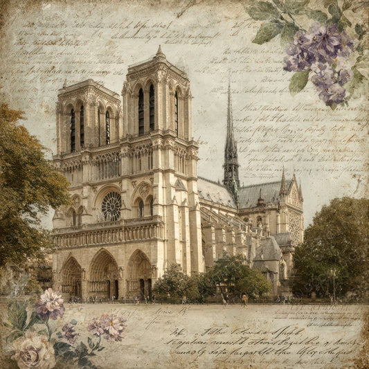 France Charm Notre Dame Digital Paper Pack (DDD007769)