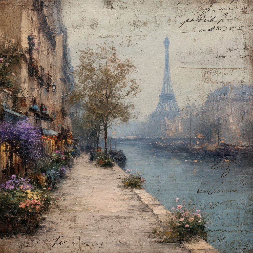 France Charm Paris Street Digital Paper Pack (DDD007774)