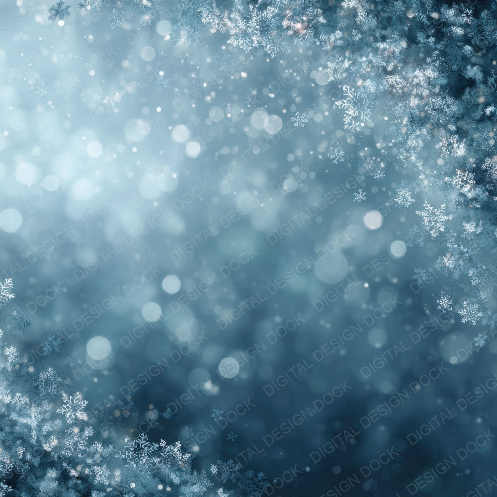 Frost Glow Winter Background Digital Paper Pack (DDD007651)