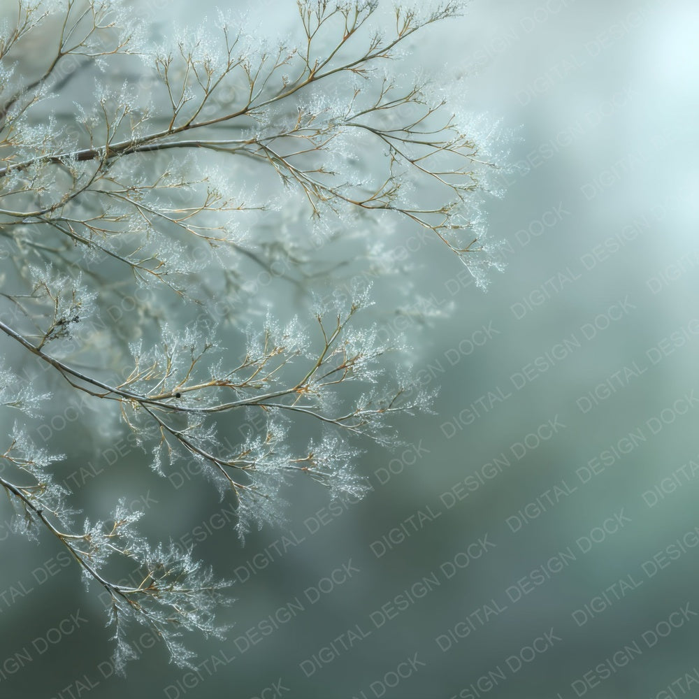 Frost Sage Winter Background Digital Paper Pack (DDD007652)