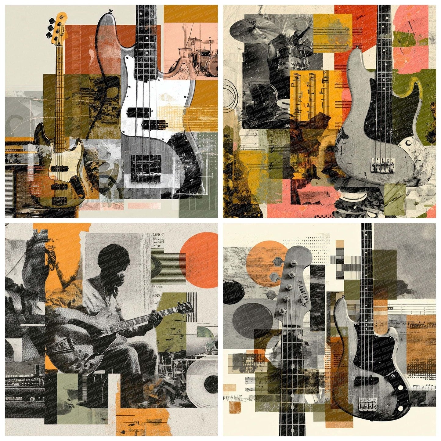 Funk Groove Moodboard Digital Paper Pack (DDD001828)