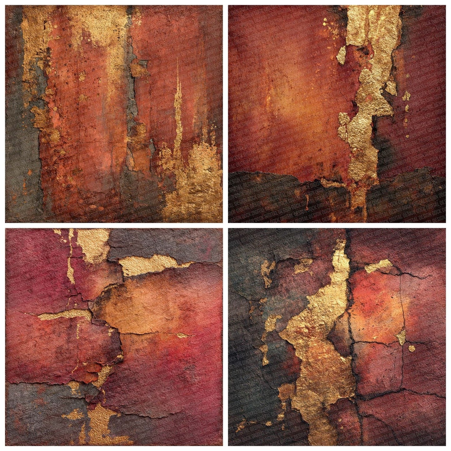 Gilded Rust Fusion Digital Paper Pack (DDD001856)