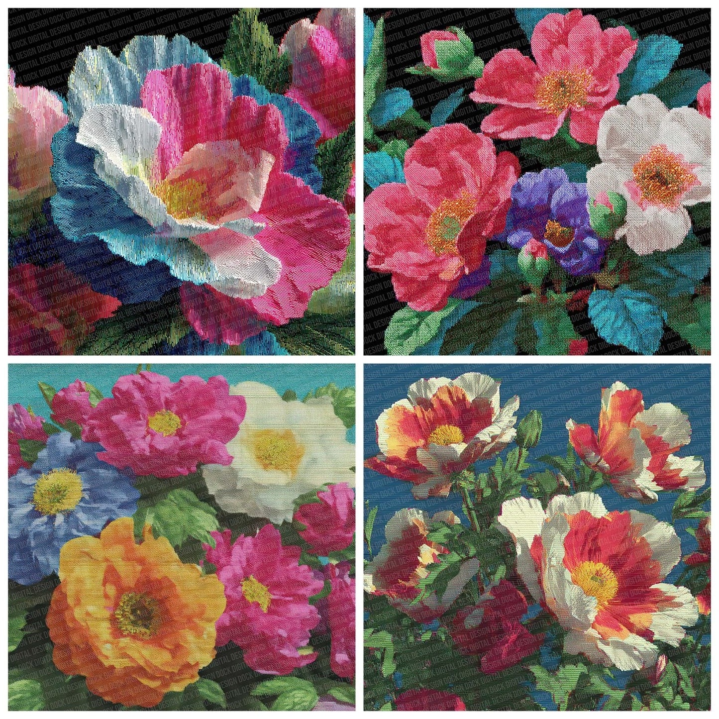 Glitch Garden Pixels Digital Paper Pack (DDD001872)