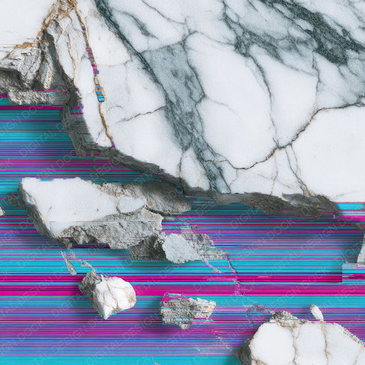 Glitch Marble Texture Digital Paper Pack (DDD008778)