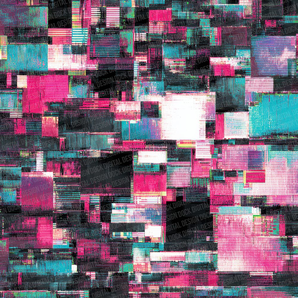 Glitch Pixel Haze Digital Paper Pack (DDD001875)