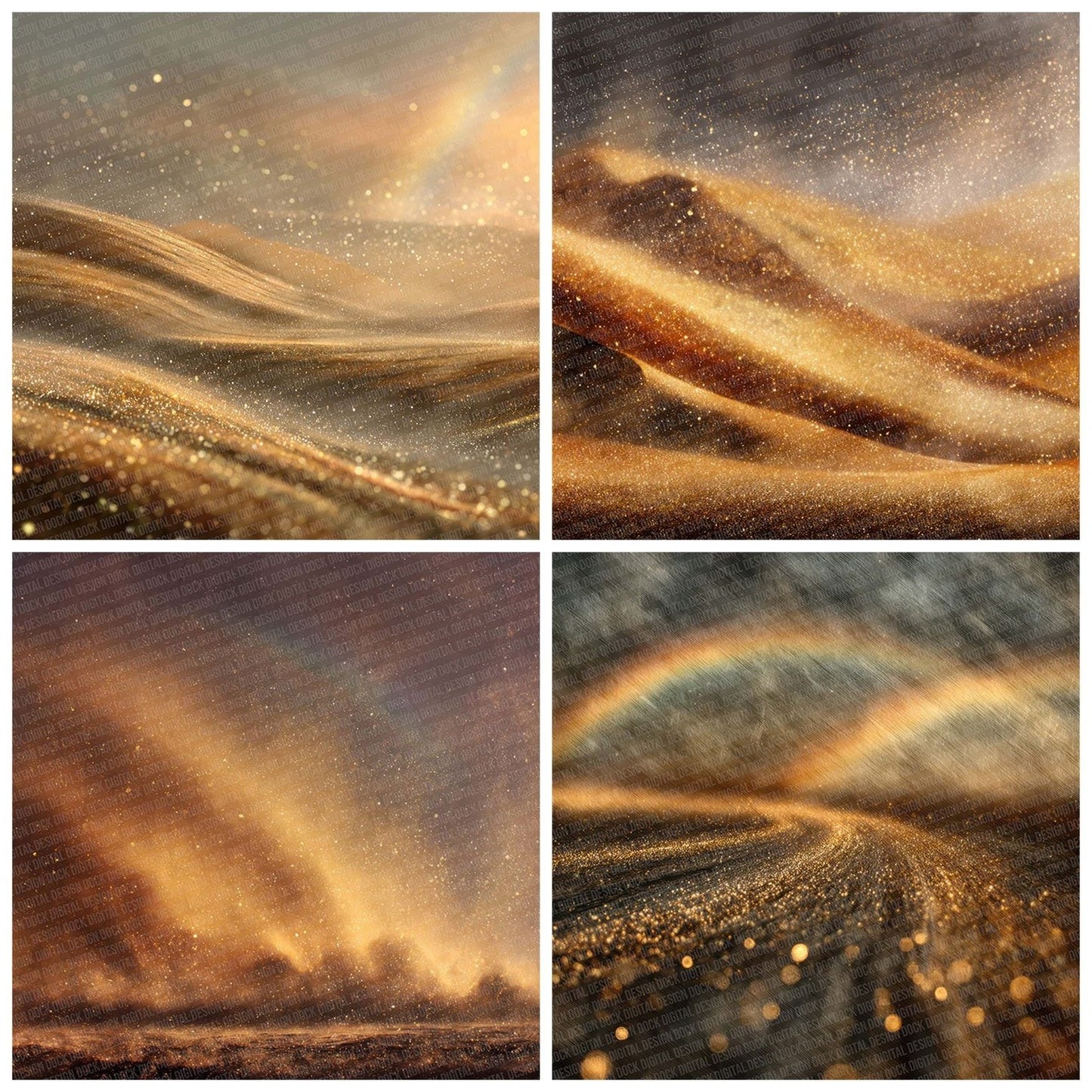 Glitter Sandstorm Arc Digital Paper Pack (DDD001877)
