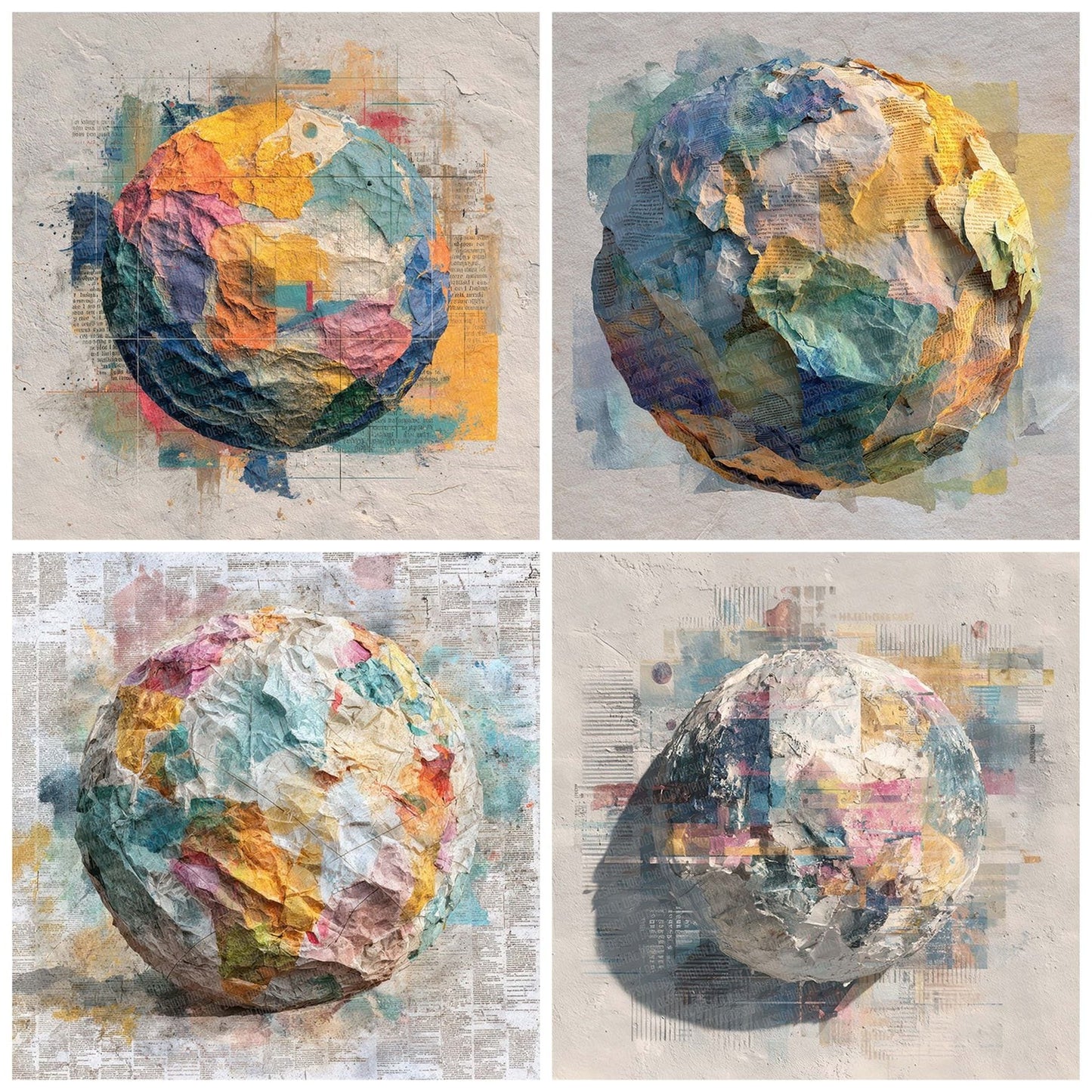 Global Collage Pulse Digital Paper Pack (DDD001878)