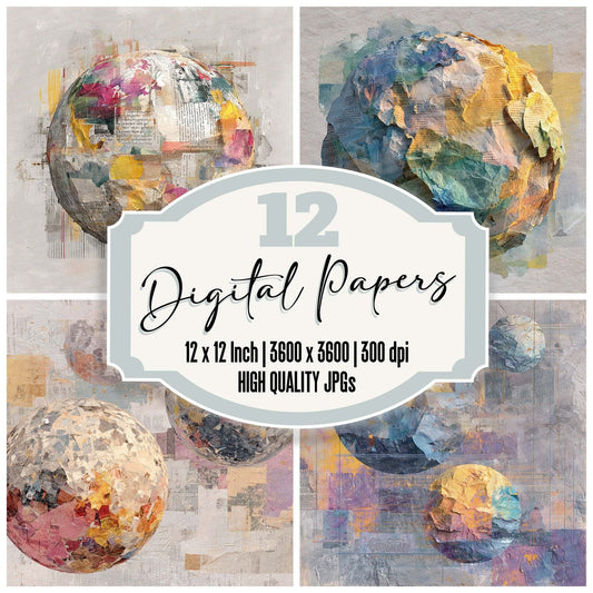 Global Collage Pulse Digital Paper Pack (DDD001878)
