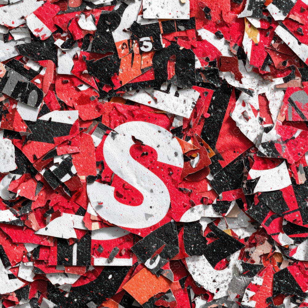 Glossy Logo Collage Digital Paper Pack (DDD008193)