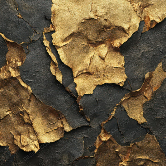Gold Leaf Texture Digital Paper Pack (DDD008399)