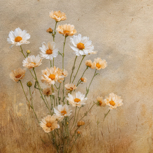 Golden Daisy Field Digital Paper Pack (DDD007655)
