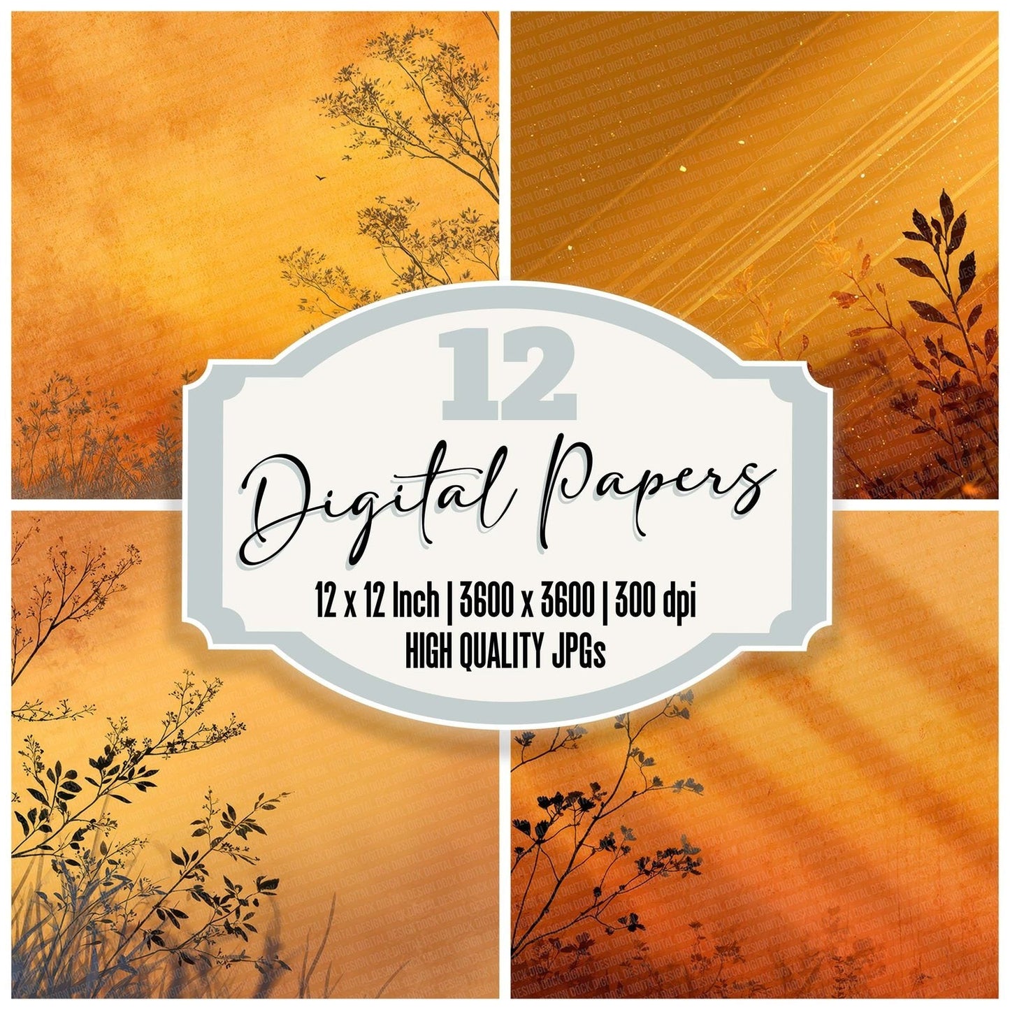 Goldhour Drag Stem Digital Paper Pack (DDD001906)