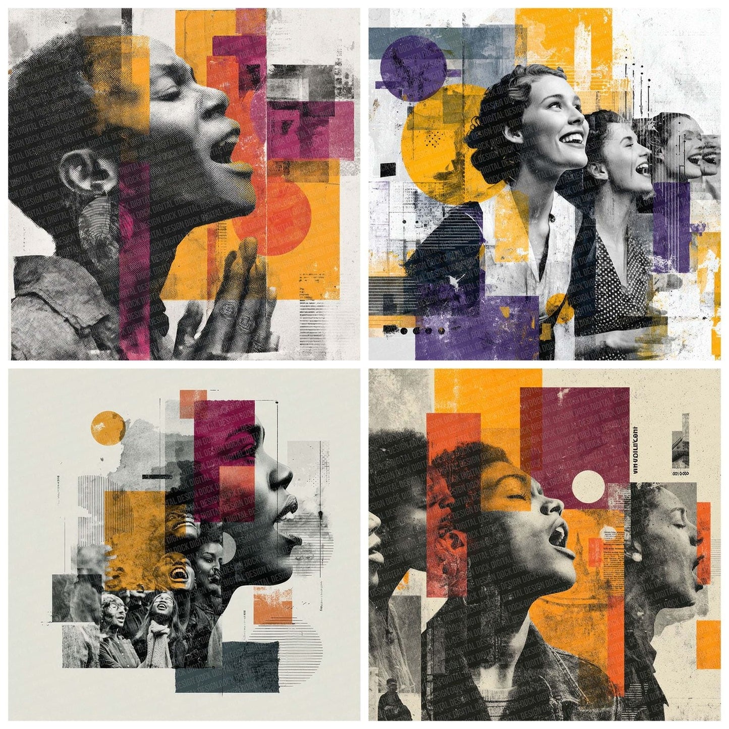 Gospel Harmony Moodboard Digital Paper Pack (DDD001907)
