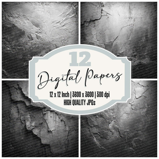 Gothic Thorn Grunge Digital Paper Pack (DDD001921)
