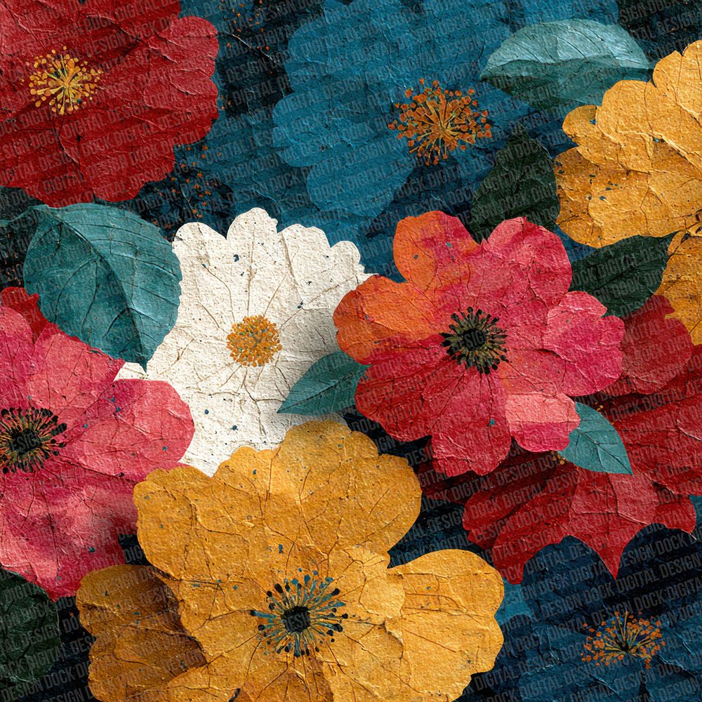 Graphic Botanical Blocks Digital Paper Pack (DDD001930)