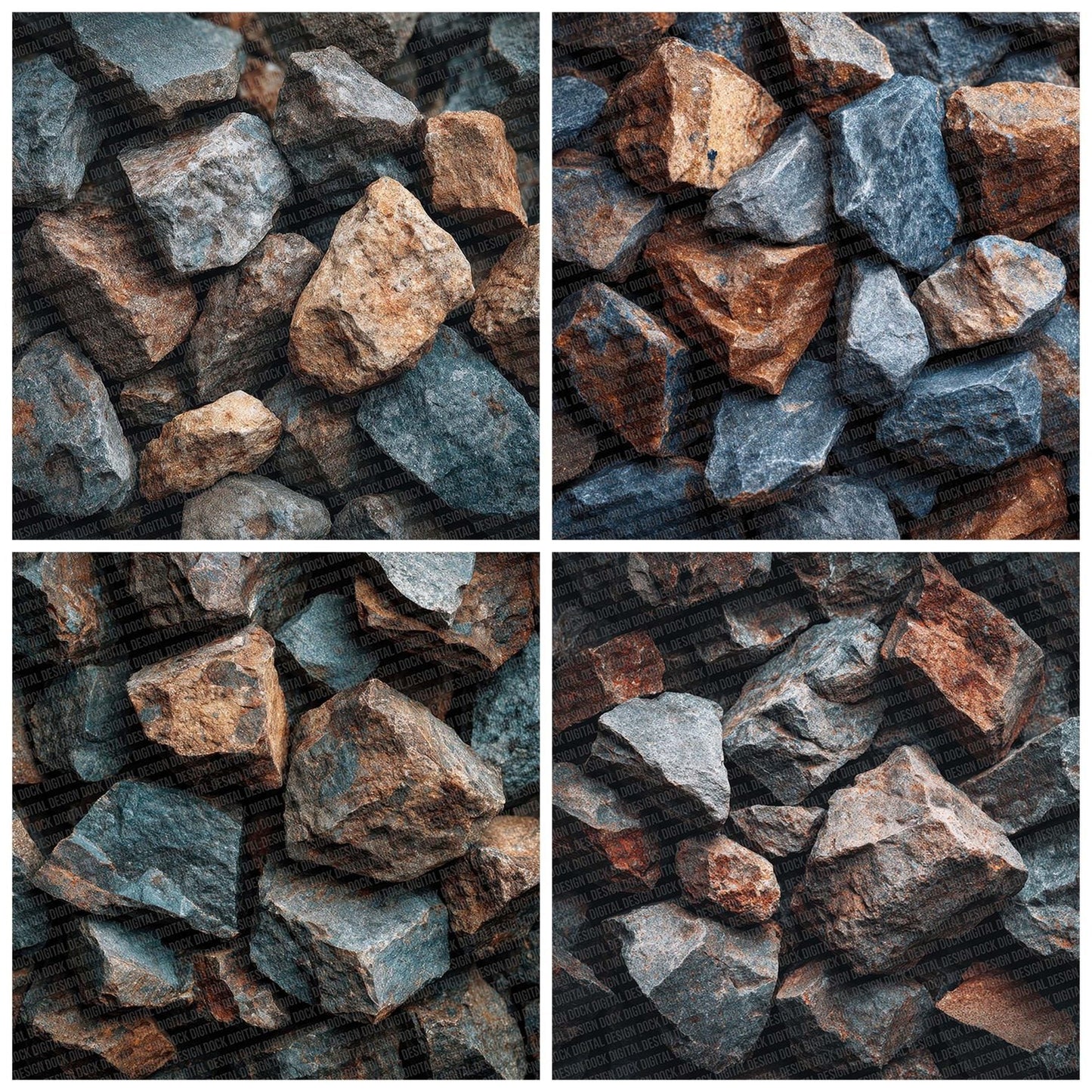 Gravel Texture Digital Paper Pack (DDD001935)