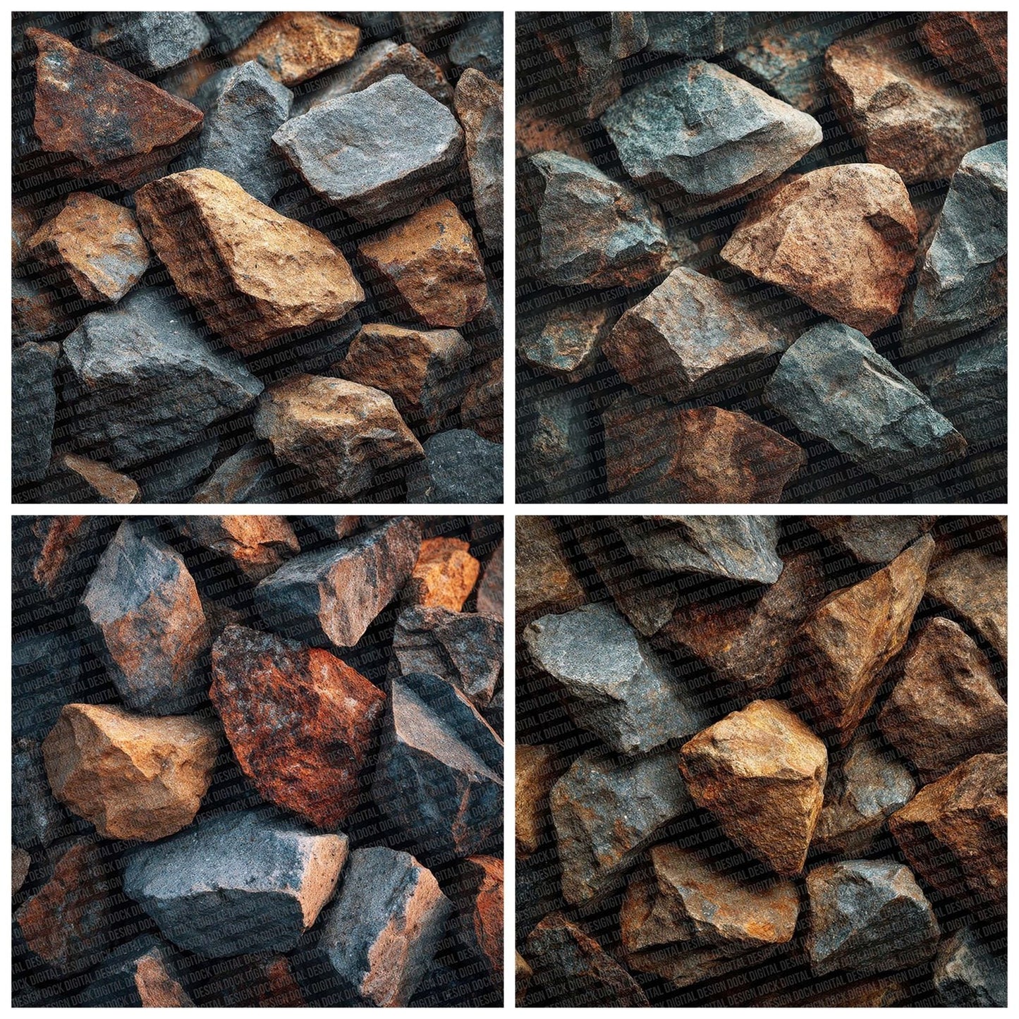 Gravel Texture Digital Paper Pack (DDD001935)