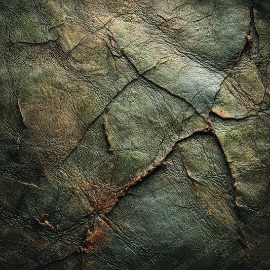 Green Distressed Leather Digital Paper Pack (DDD007896)
