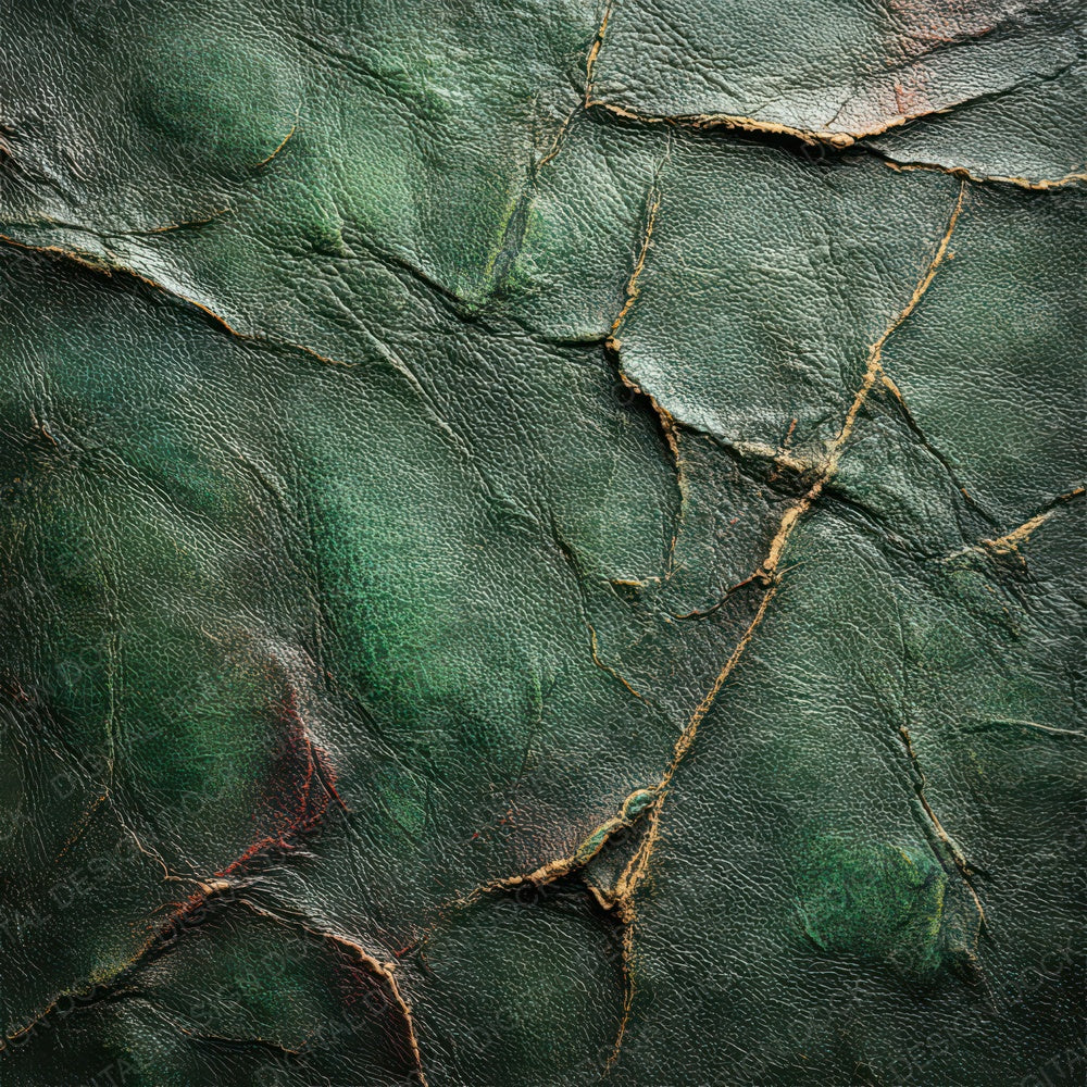 Green Distressed Leather Digital Paper Pack (DDD007896)