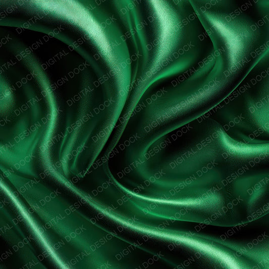 Green Silk Fabric Digital Paper Pack (DDD008500)