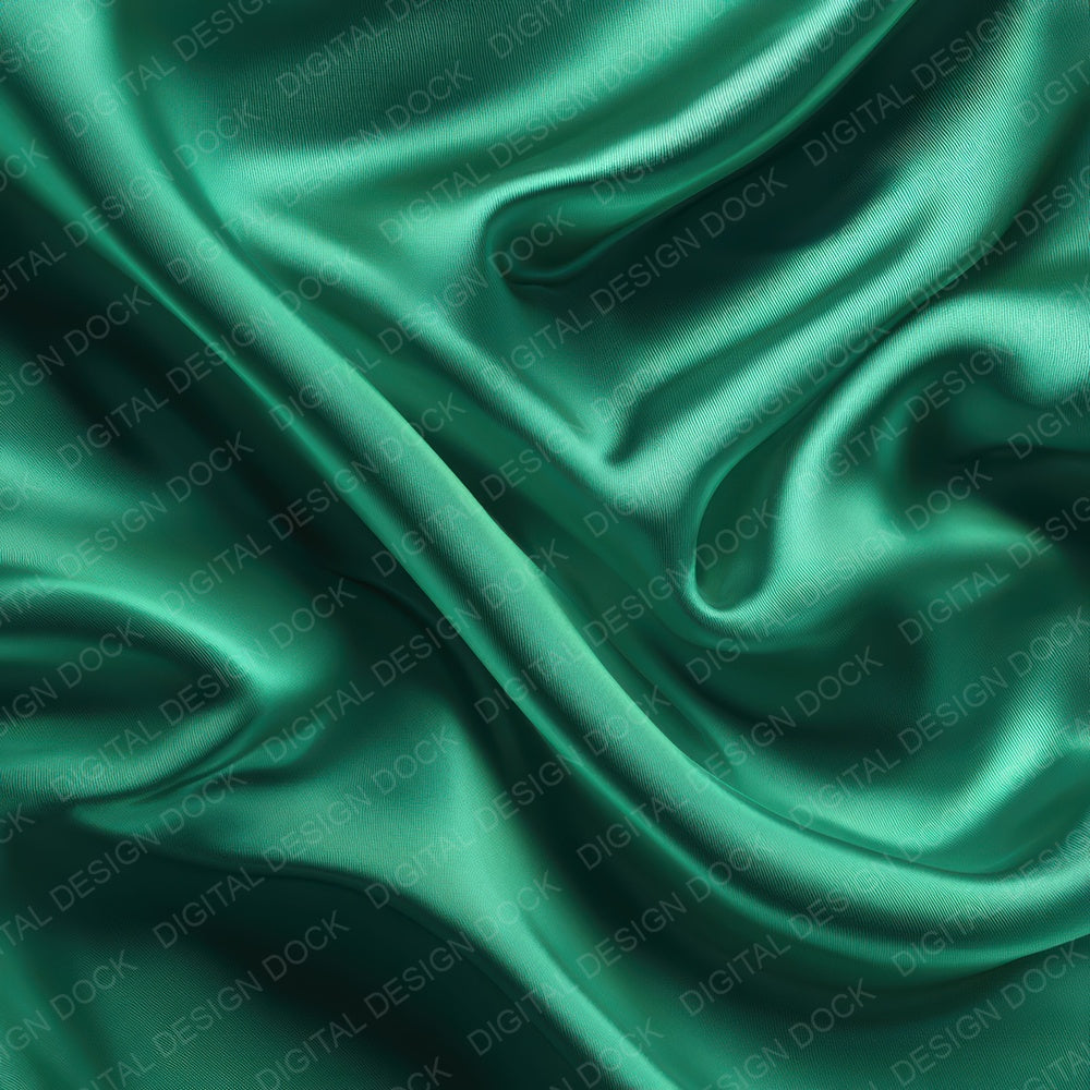 Green Silk Fabric Digital Paper Pack (DDD008500)