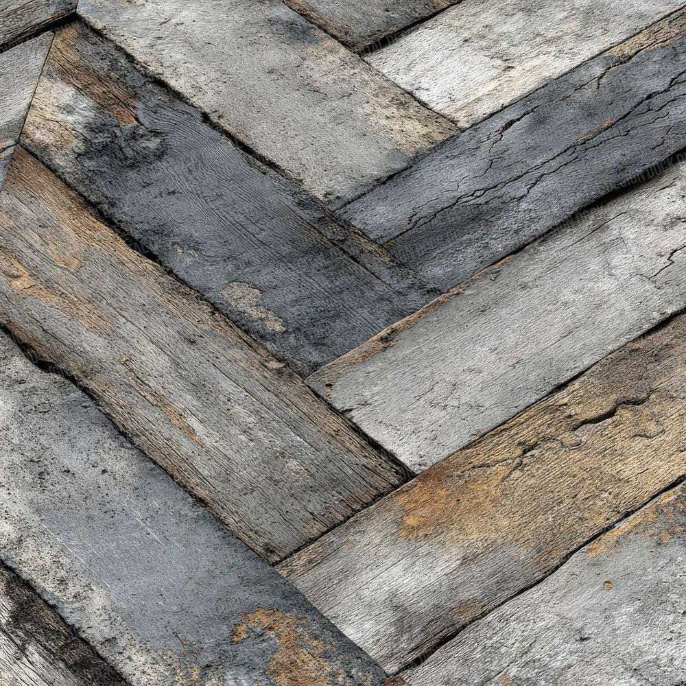 Grey Chevron Wood Floor Pattern Digital Paper Pack (DDD001946)