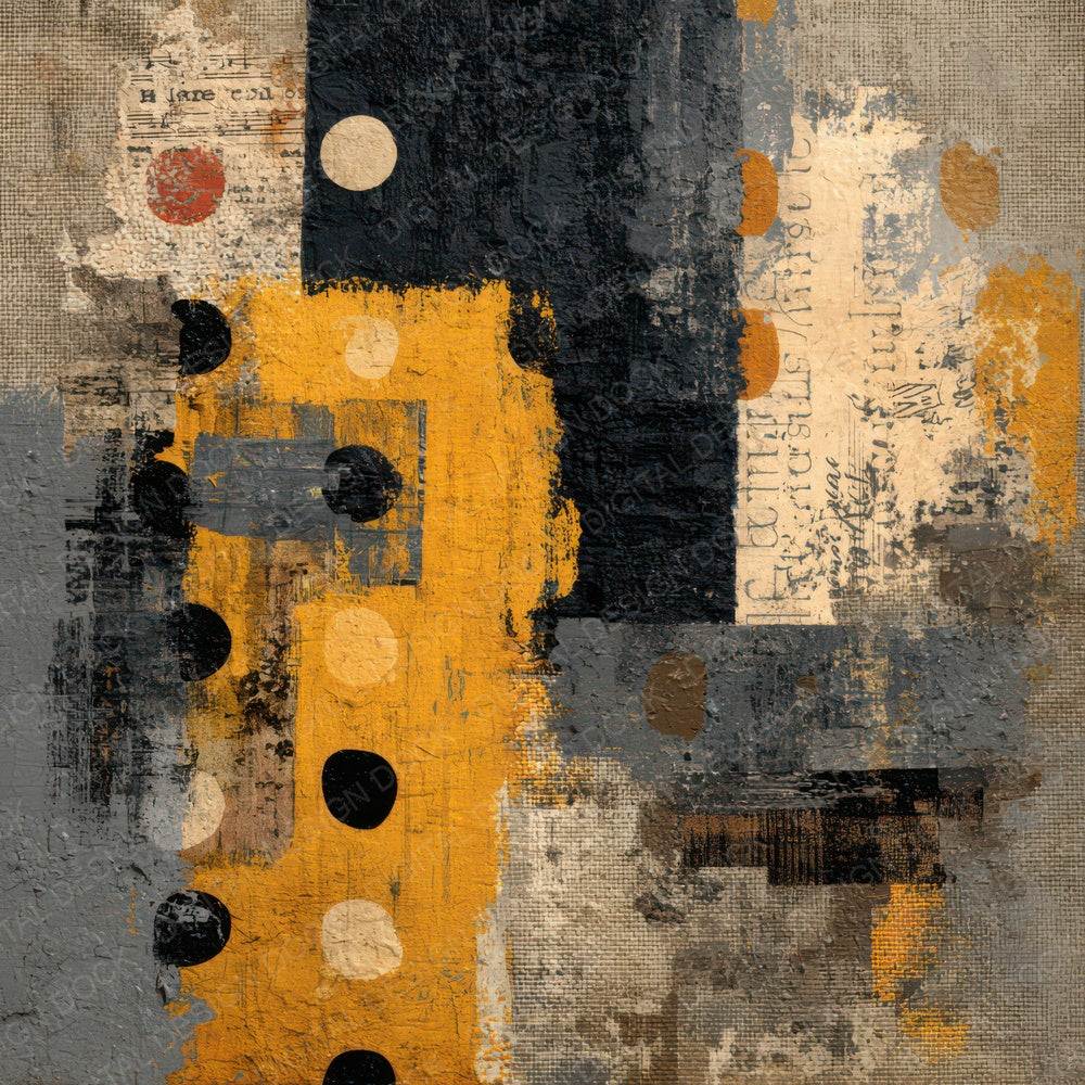 Grunge Textile Collage Background Digital Paper Pack (DDD007836)