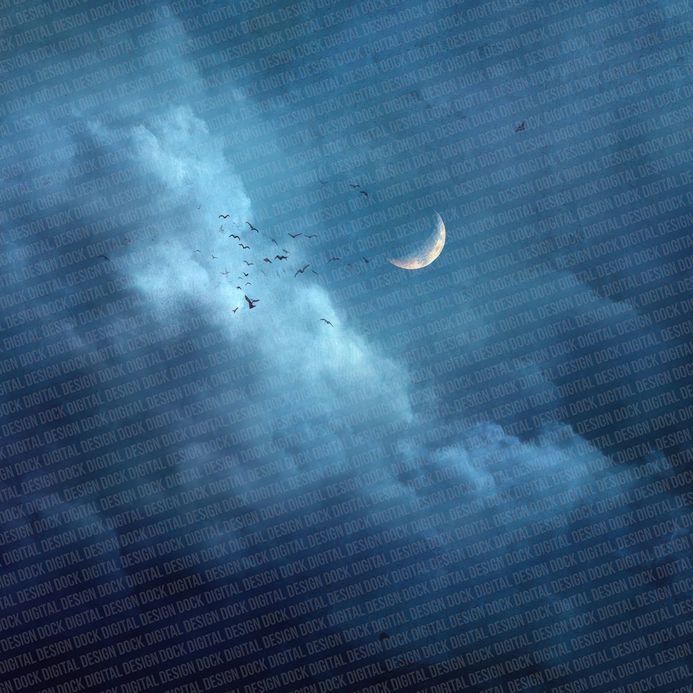 Halloween Moon Fog Digital Paper Pack (DDD001980)