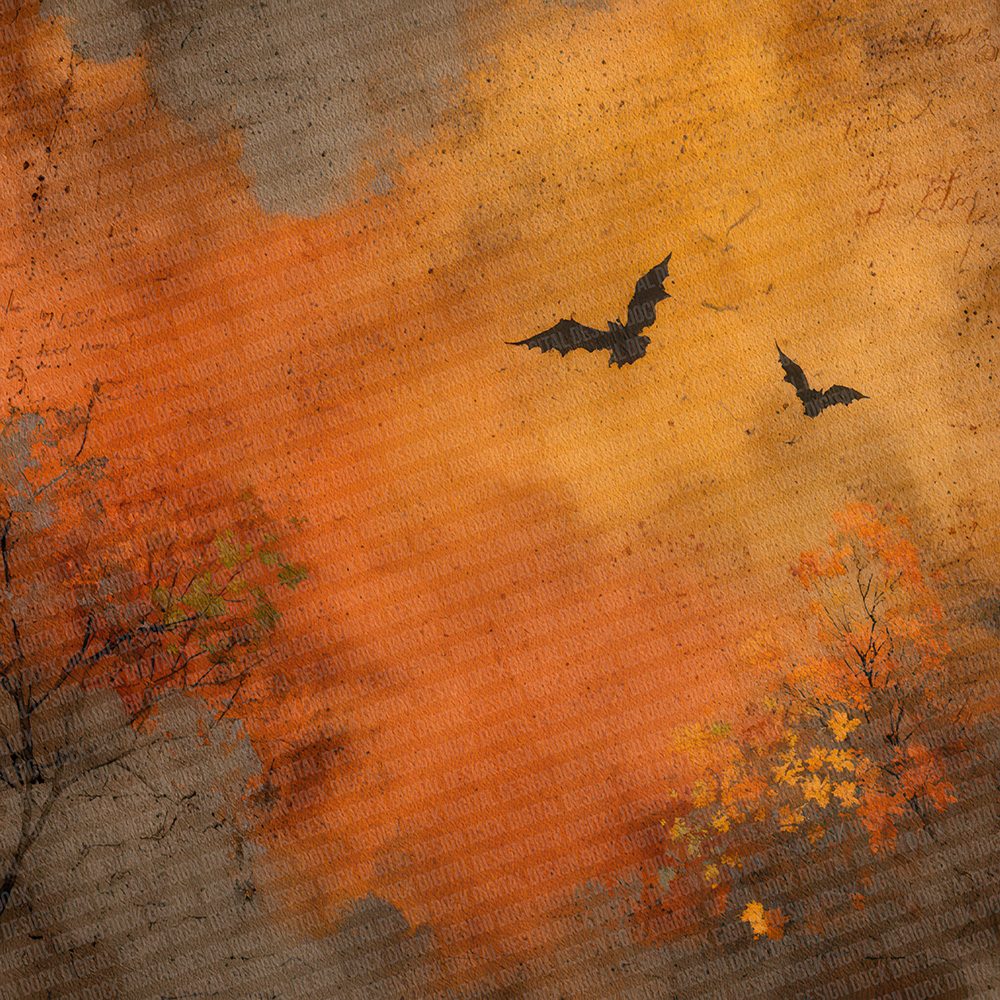 Halloween Orange Wax Digital Paper Pack (DDD001982)