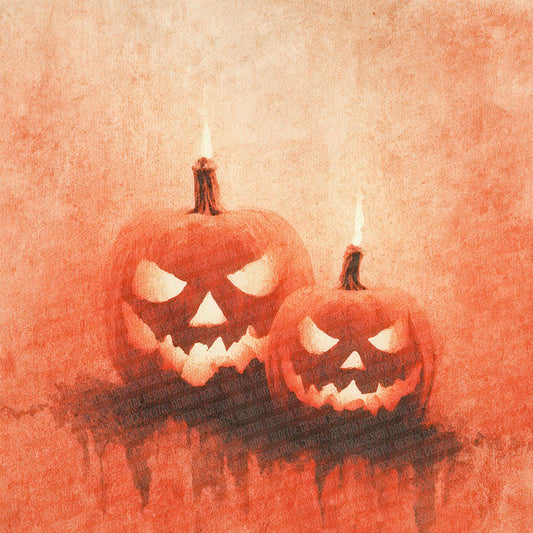 Halloween Pumpkin Glow Digital Paper Pack (DDD001984)