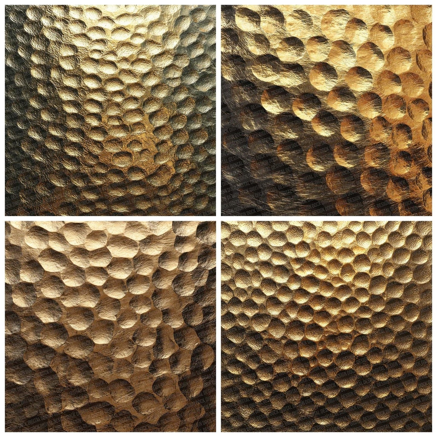 Hammered Gold Texture Digital Paper Pack (DDD001990)