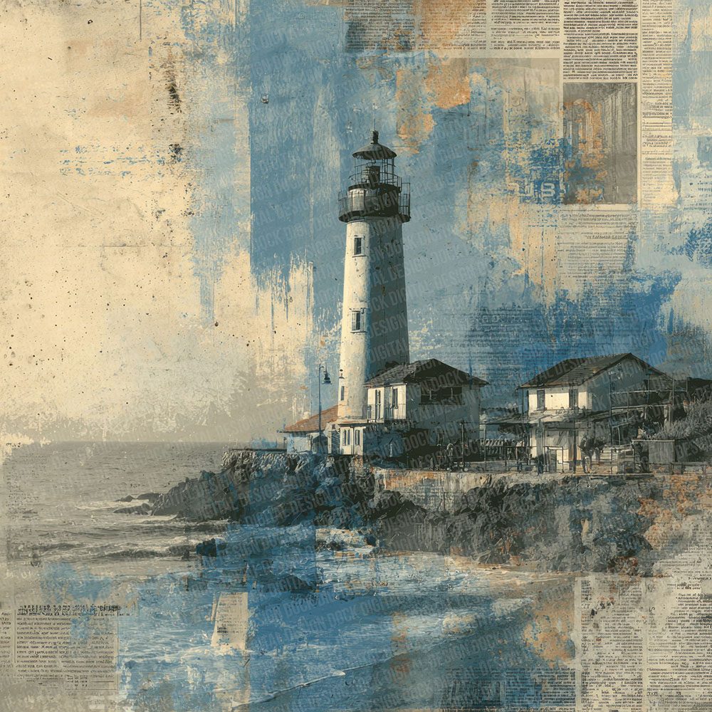Harbor Poster Rip Digital Paper Pack (DDD001993)