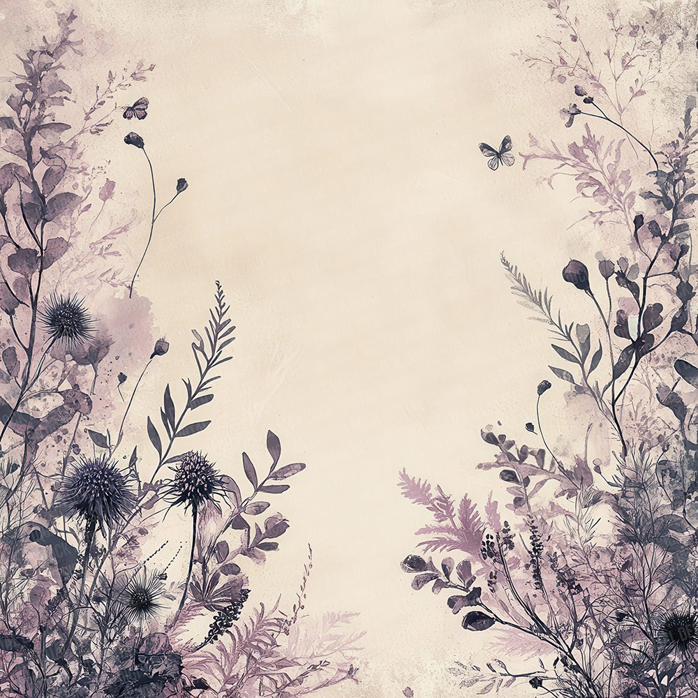 Haunted Thistle Frame Digital Paper Pack (DDD001997)